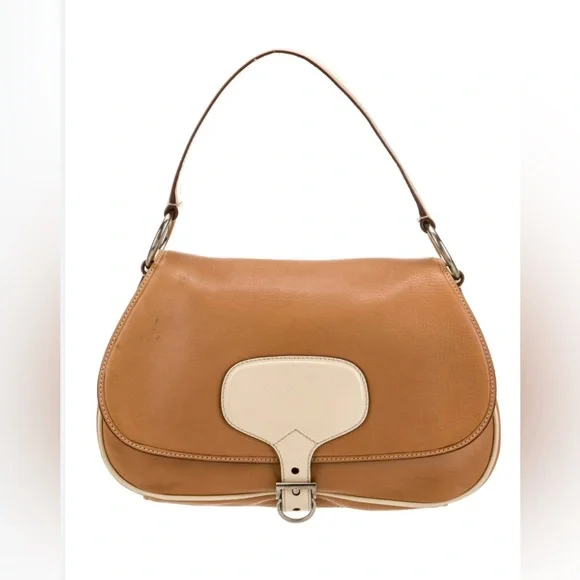 Prada Vitello - EUC - Daino Leather Shoulder Bag - Like New, Pristine! - Picture 1 of 16